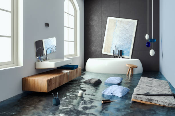 Water damage restoration process in UT